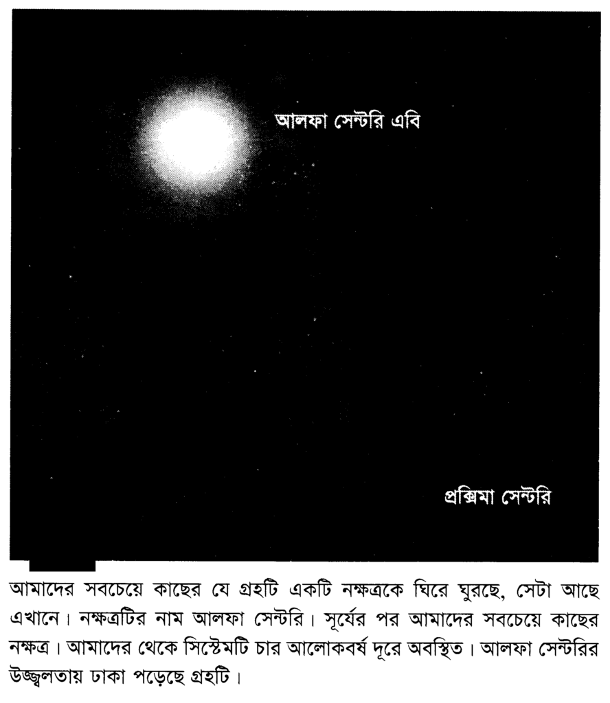 আমাদের সবচেয়ে কাছের যে গ্রহটি একটি নক্ষত্রকে ঘিরে ঘুরছে, সেটা আছে এখানে। নক্ষত্রটির নাম আলফা সেন্টরি। সূর্যের পর আমাদের সবচেয়ে কাছের নক্ষত্র। আমাদের থেকে সিস্টেমটি চার আলোকবর্ষ দূরে অবস্থিত। আলফা সেন্টরির উজ্জ্বলতায় ঢাকা পড়েছে গ্রহটি।